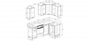 Кухонный гарнитур Белый Глянец 2000*1200 (Стол. 38мм) в Казани - kazan.mebel24.online | фото 2