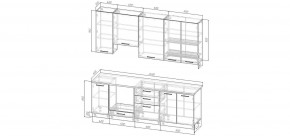 Кухонный гарнитур Белый Глянец 2400 h950 (Стол. 26мм) в Казани - kazan.mebel24.online | фото 2