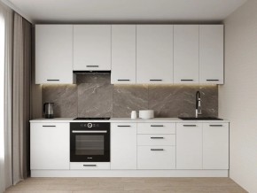 Кухонный гарнитур Белый Глянец 3000 h950 (Стол. 38мм) в Казани - kazan.mebel24.online | фото 1