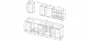 Кухонный гарнитур Каппучино 2800 (Стол. 38мм) в Казани - kazan.mebel24.online | фото 2