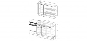 Кухонный гарнитур Меренга  1200 (Стол. 38мм) в Казани - kazan.mebel24.online | фото 2