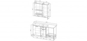 Кухонный гарнитур Меренга 1600 h950 (Стол. 38мм) в Казани - kazan.mebel24.online | фото 2