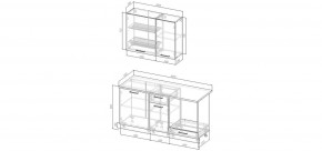 Кухонный гарнитур Меренга 1600  (Стол. 38мм) в Казани - kazan.mebel24.online | фото 2