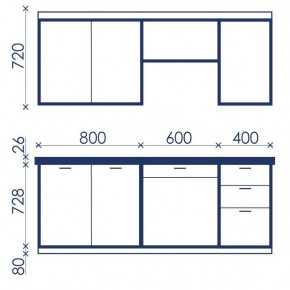 Кухонный гарнитур Ольвия-6 (1.8м) в Казани - kazan.mebel24.online | фото 4