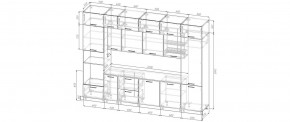 Кухонный гарнитур Смоки 3400 (Стол. 26мм) в Казани - kazan.mebel24.online | фото 2