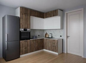 Кухонный гарнитур Старое Дерево 2200*1700 (Стол. 38мм) в Казани - kazan.mebel24.online | фото