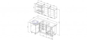 Кухонный гарнитур угловой Антрацит 1000*1800 (Стол. 26мм) в Казани - kazan.mebel24.online | фото 2