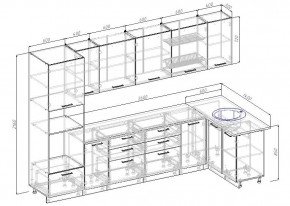 Кухонный гарнитур угловой Бланка 3200х1400 (Стол. 38мм) в Казани - kazan.mebel24.online | фото 2