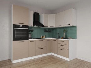 Кухонный гарнитур угловой Каппучино 2400*1600 (Стол. 38мм) в Казани - kazan.mebel24.online | фото