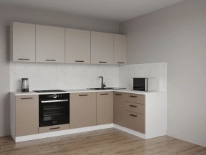 Кухонный гарнитур угловой Каппучино 2600*1600 (Стол. 26мм) в Казани - kazan.mebel24.online | фото
