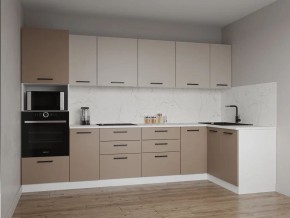 Кухонный гарнитур угловой Каппучино 3200*1400 (Стол. 26мм) в Казани - kazan.mebel24.online | фото