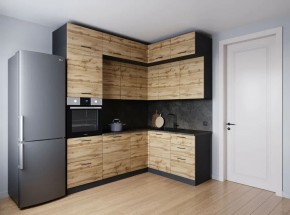 Кухонный гарнитур угловой Крафт 2200*1700 (Стол. 26мм) в Казани - kazan.mebel24.online | фото