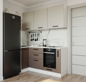 Кухонный гарнитур угловой Латте 1000*1800 (Стол. 38мм) в Казани - kazan.mebel24.online | фото
