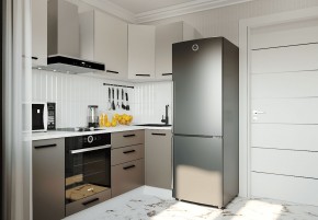 Кухонный гарнитур угловой Латте 2200х1000 (Стол. 38мм) в Казани - kazan.mebel24.online | фото
