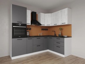 Кухонный гарнитур угловой Санторини 2400*1600 (Стол. 38мм) в Казани - kazan.mebel24.online | фото