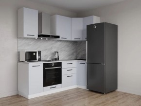 Кухонный гарнитур угловой Смоки 2200*1000 (Стол. 38 мм) в Казани - kazan.mebel24.online | фото