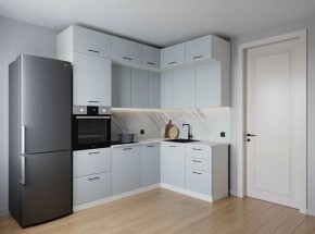 Кухонный гарнитур угловой Смоки 2200*1700 (Стол. 38мм) в Казани - kazan.mebel24.online | фото