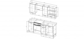 Кухонный гарнитур Виола 2000 (Стол. 26мм) в Казани - kazan.mebel24.online | фото 2