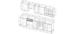 Кухонный гарнитур Виола 3000 (Стол. 38мм) в Казани - kazan.mebel24.online | фото 2