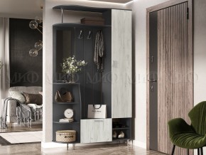 ЛИКА №2 Прихожая ЛДСП (графит/дуб крафт белый) в Казани - kazan.mebel24.online | фото