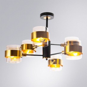 Люстра на штанге Arte Lamp Carlo A8205SP-6BK в Казани - kazan.mebel24.online | фото 2