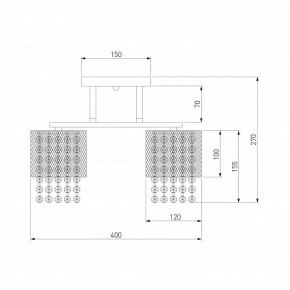 Люстра на штанге Eurosvet Bonnie 30137/3 золото в Казани - kazan.mebel24.online | фото 4