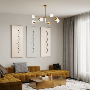 Люстра на штанге Eurosvet Calyx 60168/8 латунь в Казани - kazan.mebel24.online | фото 4