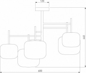 Люстра на штанге Eurosvet Jar 70128/5 хром в Казани - kazan.mebel24.online | фото 4