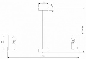 Люстра на штанге Eurosvet Marble 60158/7 латунь в Казани - kazan.mebel24.online | фото 2