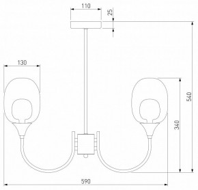 Люстра на штанге Eurosvet Spritz 70217/6 латунь в Казани - kazan.mebel24.online | фото 5
