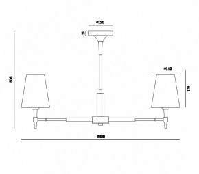 Люстра на штанге Maytoni Zaragoza H001CL-07BS в Казани - kazan.mebel24.online | фото 4