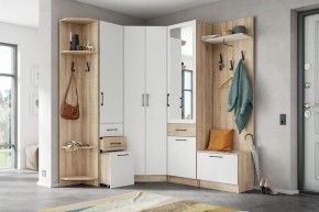 Модульная прихожая Денвер Дуб сонома/Белый в Казани - kazan.mebel24.online | фото 2