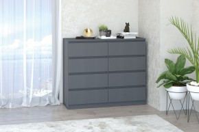 МС "Хилтон" Комод №3 1200 (8 ящ.) графит в Казани - kazan.mebel24.online | фото