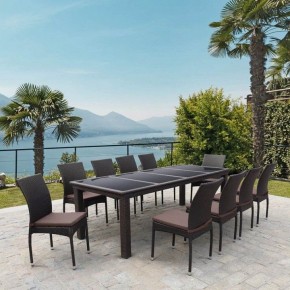 Набор уличный T438/Y380A-W53 Brown 10PCS в Казани - kazan.mebel24.online | фото 2
