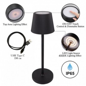 Настольная лампа декоративная Arte Lamp Fuyue A1616LT-1BK в Казани - kazan.mebel24.online | фото 3