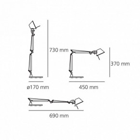 Настольная лампа офисная Artemide  0011860A в Казани - kazan.mebel24.online | фото