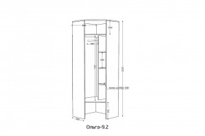 ОЛЬГА 9.2 Шкаф угловой с зеркалом в Казани - kazan.mebel24.online | фото 2