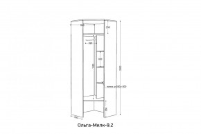 ОЛЬГА-МИЛК 9.2 Шкаф угловой с зеркалом в Казани - kazan.mebel24.online | фото 2