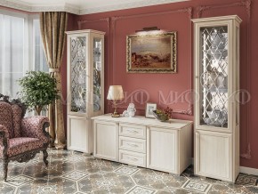 ПАРМА Гостиная Шкаф-стекло (Сандал светлый) в Казани - kazan.mebel24.online | фото 3