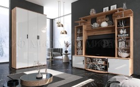 Пенал Виста (Белый глянец/Дуб крафт) в Казани - kazan.mebel24.online | фото 3