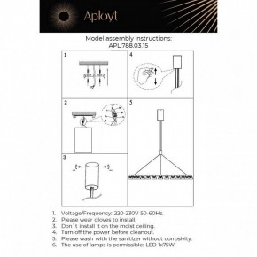 Подвесная люстра Aployt Rezeda APL.788.03.15 в Казани - kazan.mebel24.online | фото 13