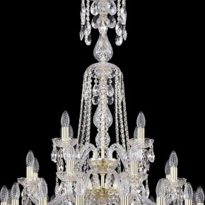 Подвесная люстра Bohemia Ivele Crystal 1402 1402/16+8+4/300/XL-123/3D/G в Казани - kazan.mebel24.online | фото 5