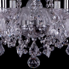 Подвесная люстра Bohemia Ivele Crystal 1402 1402/6/160/Ni/Leafs в Казани - kazan.mebel24.online | фото 3