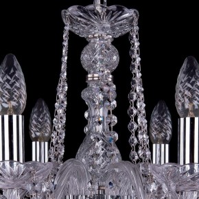 Подвесная люстра Bohemia Ivele Crystal 1402 1402/6/160/Ni/Leafs в Казани - kazan.mebel24.online | фото 4
