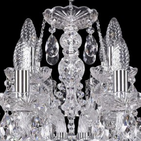 Подвесная люстра Bohemia Ivele Crystal 1411 1411/8+4/195/Ni в Казани - kazan.mebel24.online | фото 4