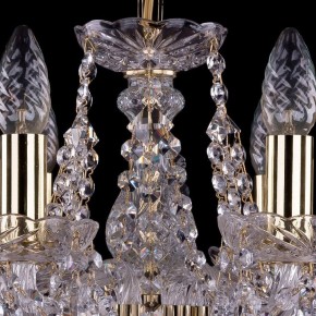 Подвесная люстра Bohemia Ivele Crystal 1413 1413/6/141/G/Leafs в Казани - kazan.mebel24.online | фото 4