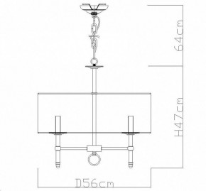 Подвесная люстра Divinare Candela 1162/01 LM-5 в Казани - kazan.mebel24.online | фото 4