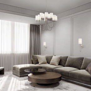 Подвесная люстра Eurosvet Abbey 60164/10 никель в Казани - kazan.mebel24.online | фото 4