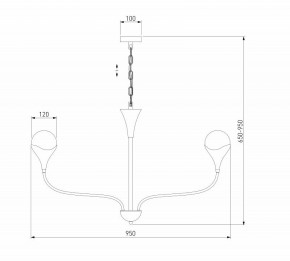 Подвесная люстра Eurosvet Calyx 60169/8 никель в Казани - kazan.mebel24.online | фото 3