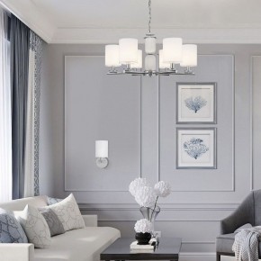 Подвесная люстра Eurosvet Caprera 60146/8 никель в Казани - kazan.mebel24.online | фото 4